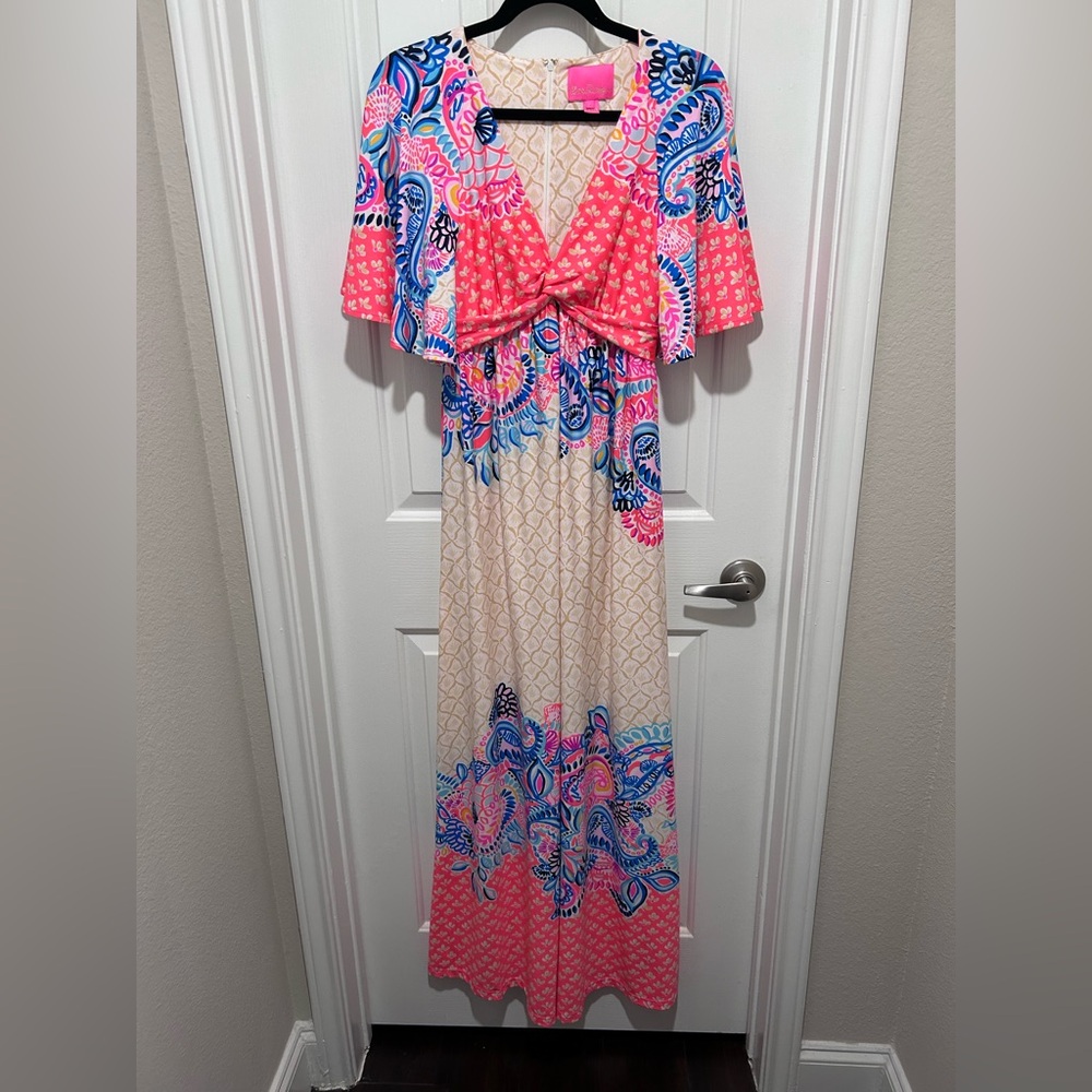 Lilly Pulitzer Minka Maxi - Coral Spritz - Size 2